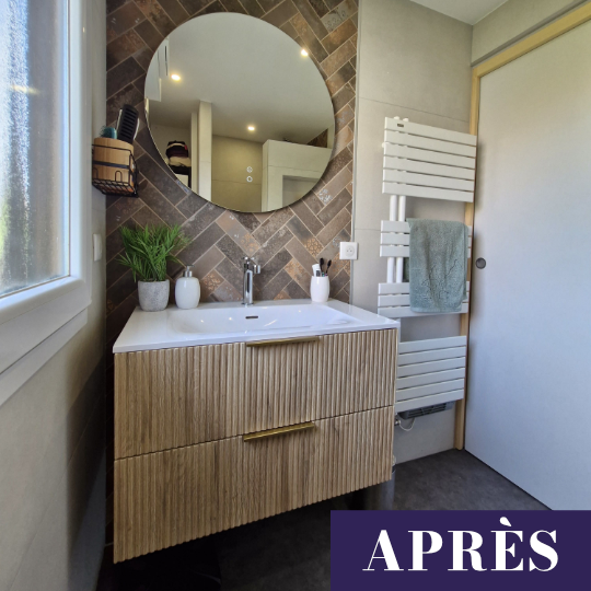 Salle de bain maison Surbourg après travaux